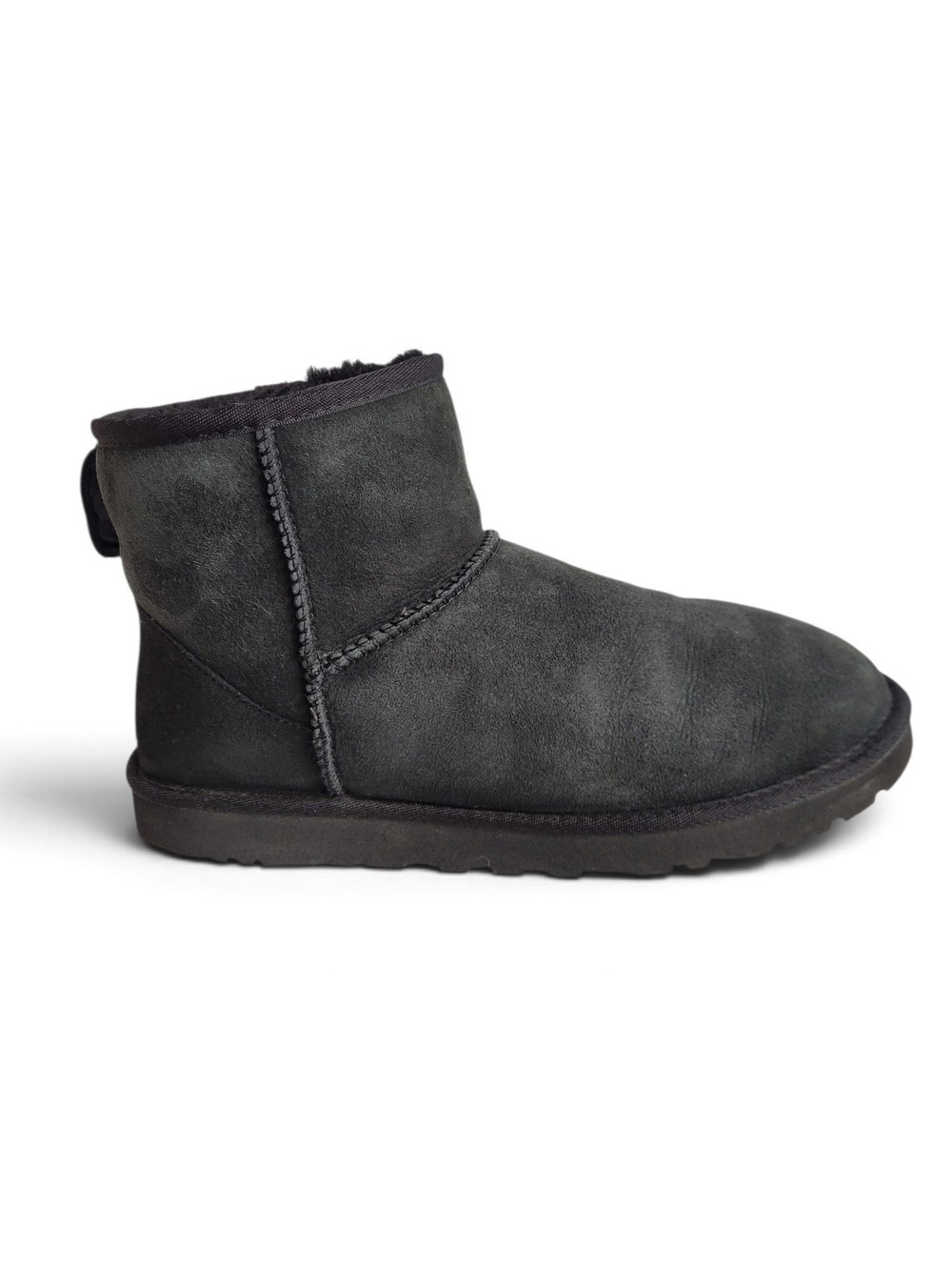 UGG Classic Mini Suede Boot Charcoal Black Unisex 9M EU 42 11W